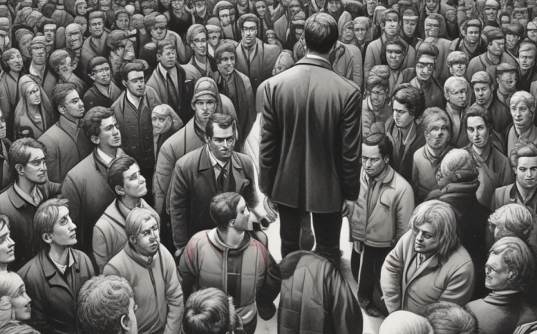 افراد کے ہجوم میں تنہا انسان